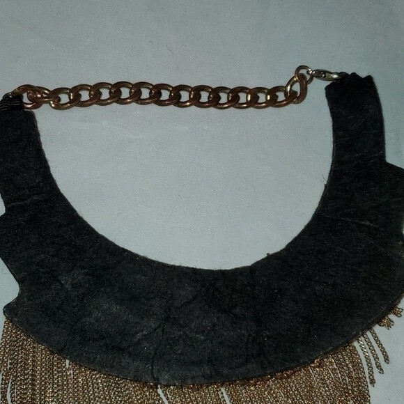 Gold Beaded Chain Necklace‎ - Picture 3 of 3